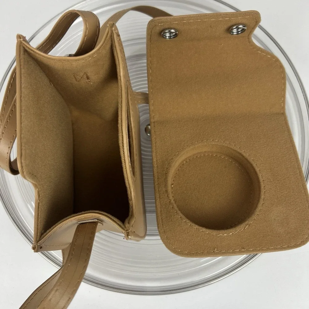 Genuine Fujifilm Instax Mini Groovy Camera Case Light Brown Adjustable‎ Strap